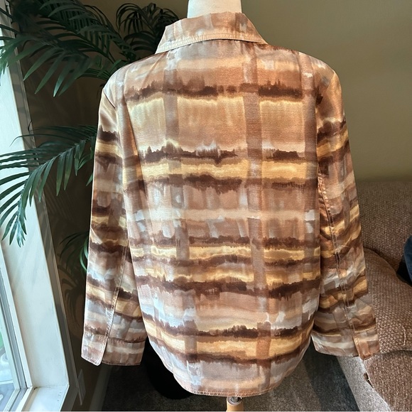 Susan Graver lightweight lined button down blazer - Picture 8 of 8